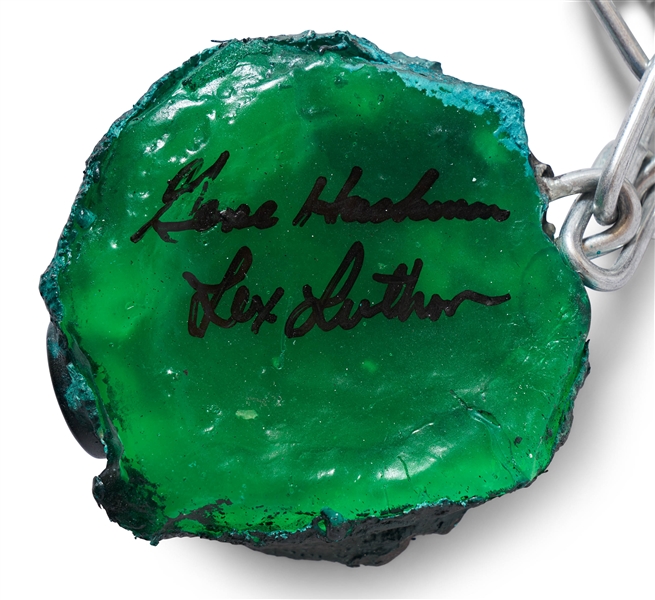 Kryptonite Rock Signed by Gene Hackman as Lex Luthor from ''Superman''