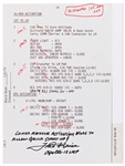 Fred Haise Signed Apollo 13 ''Lunar Module activation...to allow quick start-up!''