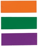 Robert Indiana Signed ''LOVE'' Artwork on 8.5'' x 11'' Sheet -- With His Orange, Green & Violet Color Swatches