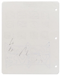 Robert Indiana Signed ''LOVE'' Artwork -- Indiana Also Draws Numbers 1-12 for a Calendar Design