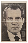 ''The Washington Post'' Mat from 9 August 1974 with the Historic Headline of ''Nixon Resigns'' -- Includes Original Newspaper