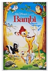 ''Bambi'' Cast-Signed 12'' x 18'' Poster Photo -- Signed by the Original Actors Who Voiced Bambi & Thumper in the 1942 Film -- With PSA/DNA COA
