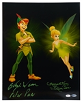 Large 20'' x 16'' Photo Signed by the Cast of ''Peter Pan'': Blayne Weaver as Peter Pan & Margaret Kerry as Tinker Bell -- With Beckett & JSA COAs