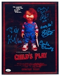 ''Child's Play'' Cast-Signed 11'' x 14'' Photo -- The First Movie Featuring Horror Movie Villain Chucky -- With JSA COA