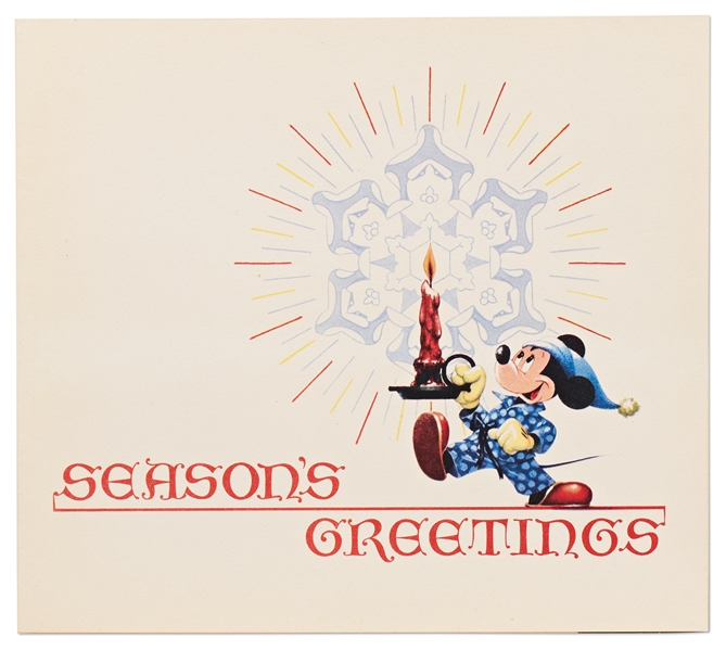 Original 1948 Walt Disney Productions Christmas Card