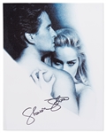 Sharon Stone Signed 20'' x 16'' Photo from ''Basic Instinct''