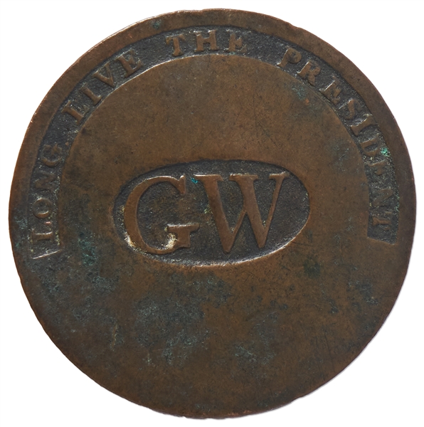 George Washington ''Long Live the President'' Inaugural Button