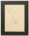 Alfred Hitchcock Signed Self Portrait Sketch -- Large Sketch Measures 11'' x 14''