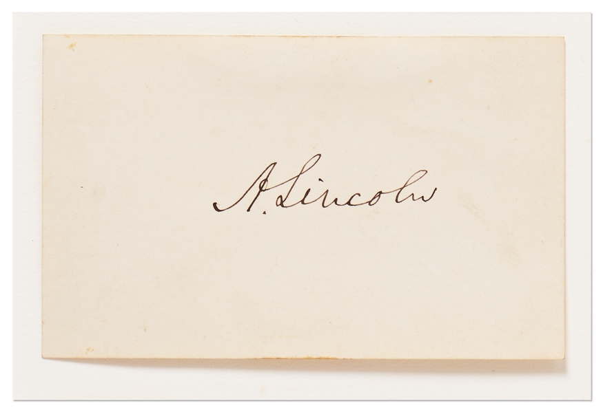 Abraham Lincoln Signature as President