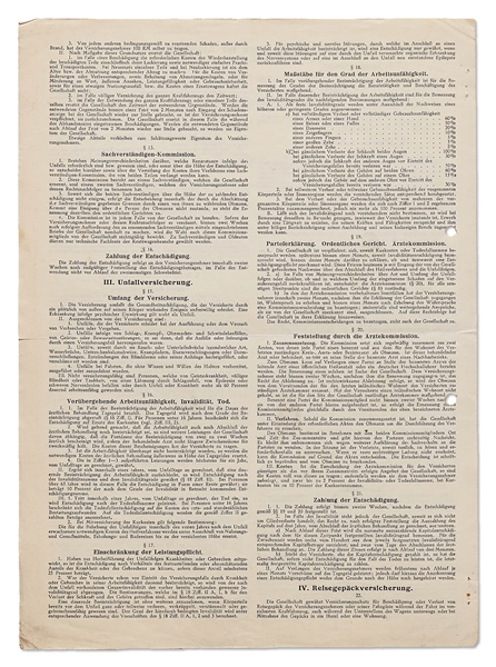 Very Rare Oscar Schindler Pre-World War II Document Signed from 1936 -- With University Archives COA