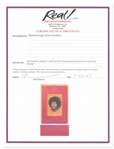 Jimi Hendrix Signed Matted Artwork of Himself -- Uninscribed and with Roger Epperson COA