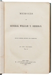 Civil War General William Tecumseh Sherman Signed Memoirs