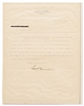 Benjamin Harrison Letter Signed Regarding His Grandfather, President William Henry Harrison