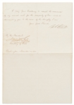 Ulysses S. Grant Letter of State Signed as President -- Grant Congratulates the President of Peru on His Inauguration