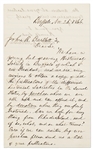 Millard Fillmore Autograph Letter Signed Regarding the Buffalo Historical Society