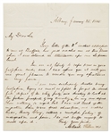 Millard Fillmore Autograph Letter Signed Regarding the Whig Defeat in the 1844 Presidential Election -- ''…dreading to look at the future prospects of my country…our noble leader, Henry Clay…''