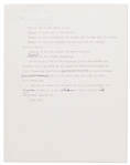 Jimmy Carter Heavily Hand-Annotated Speech from His 1976 Presidential Campaign -- ''...we are being ruled by special interests...''