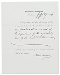 Grover Cleveland Lot Regarding the Spanish-American War -- Cleveland Signs an Executive Order in 1896 Establishing U.S. Neutrality & Also Reflects on the Virginius Affair in a Handwritten Statement