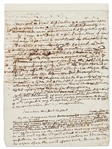 James Monroe Handwritten Manuscript Describing His Time as Minister to France -- ''…I came here and found that doubts existed...of the sincerity of our friendship for France…''