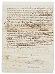 James Monroe Handwritten Manuscript Describing His Time as Minister to France -- ''…I came here and found that doubts existed...of the sincerity of our friendship for France…''