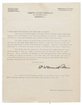 Woodrow Wilson Speech Draft, Hand-Annotated as President -- Wilson Writes Fiery Rhetoric Regarding the Evils of Germany During WWI -- ''…Against the horror of military conquest…''