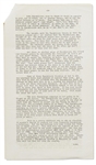 Harry Truman Signed Press Release of His Speech at the Jefferson-Jackson Dinner in March 1952 -- Likely Signed as President