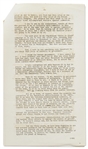 Harry Truman Signed Press Release of His Speech at the Jefferson-Jackson Dinner in March 1952 -- Likely Signed as President