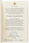 Gerald Ford Signed Deluxe Limited Edition of the Warren Commission Report