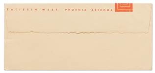 Frank Lloyd Wright Letter Signed -- ''...I suppose you have reformed Hollywood by now...''
