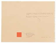 Frank Lloyd Wright Letter Signed -- ''...I would like to discuss a proposition with you when you arrive...''