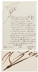 Napoleon Bonaparte Letter Signed from 1814 While Exiled
