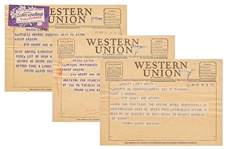Frank Lloyd Wright Lot of Correspondence Regarding San Francisco's ''Butterfly Bridge'' -- Includes 4 Letters Signed by Wright, 3 Telegrams & Dozens of Retained Letters & Documents