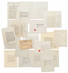 Frank Lloyd Wright Lot of Correspondence Regarding San Francisco's ''Butterfly Bridge'' -- Includes 4 Letters Signed by Wright, 3 Telegrams & Dozens of Retained Letters & Documents