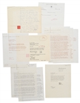 Lot of Frank Lloyd Wright Correspondence Related to the Marin County Civic Center, Wright's Last Public Project -- ''...This is where your career really begins...''