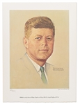 Norman Rockwell Signed Limited Edition Lithograph of John F. Kennedy -- Appeared as the Cover of ''The Saturday Evening Post'' in 1960