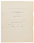 Marx Brothers Contract Signed by All Four Brothers for Their Most Famous Film, ''Duck Soup''