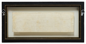 John Adams Partial Document Signed as President -- With Large, Prominent Signature by the 2nd President