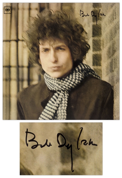 Bob Dylan Signed Double Album ''Blonde on Blonde'' -- With a COA From Dylan's Manager, Jeff Rosen