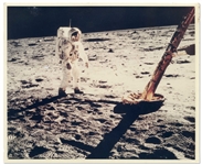Apollo 11 8 x 10 Photo of Buzz Aldrin Next to the Lunar Module Eagle -- Printed on A Kodak Paper