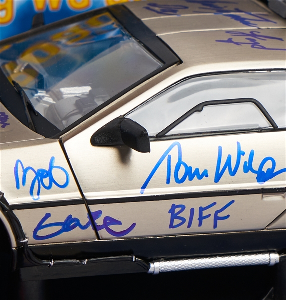 ''Back to the Future'' Cast-Signed DeLorean