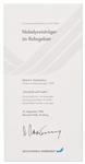 Mikhail Gorbachev Signed Brochure Regarding His Nobel Peace Prize Award -- With PSA/DNA COA