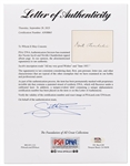 Neville Chamberlain Signature -- With PSA/DNA COA