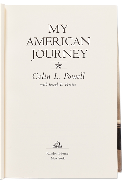 Colin Powell Signed First Edition of His Autobiography ''My American Journey'' -- With PSA/DNA COA