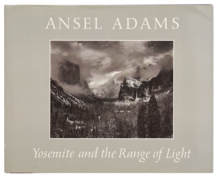 Ansel Adams Signed Copy of His Quintessential Oversized Photography Book, ''Yosemite and the Range of Light'' -- With PSA/DNA COA