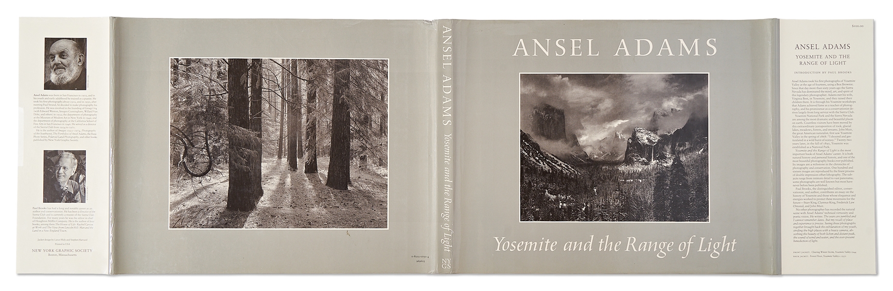 Ansel Adams Signed Copy of His Quintessential Oversized Photography Book, ''Yosemite and the Range of Light'' -- With PSA/DNA COA