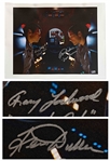 Keir Dullea and Gary Lockwood Signed 2001: A Space Odyssey Artwork Measuring 18 x 23.75 -- With Beckett COA