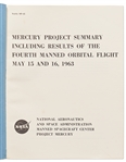 NASA Report from 1963 Summarizing Project Mercury and Reporting on the Results of the Final Mercury Mission, MR-9