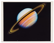 NASA 10 x 8 Photo of Saturn with Vivid Coloring