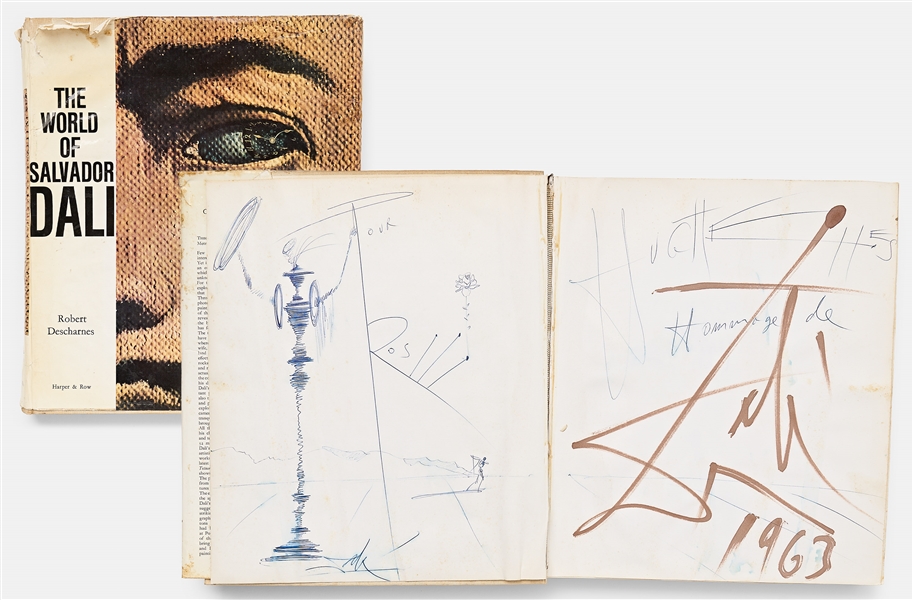 Salvador Dali Twice-Signed Original Artwork Within ''The World of Salvador Dali''