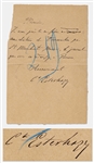 Ferdinand Walsin Esterhazy Autograph Letter Signed -- Esterhazy Was the Real Spy in the Dreyfus Affair